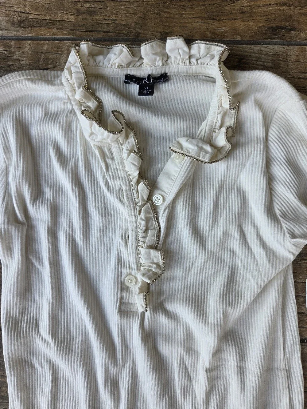 J.Crew Rhinestone Henley - Picture 3 of 6